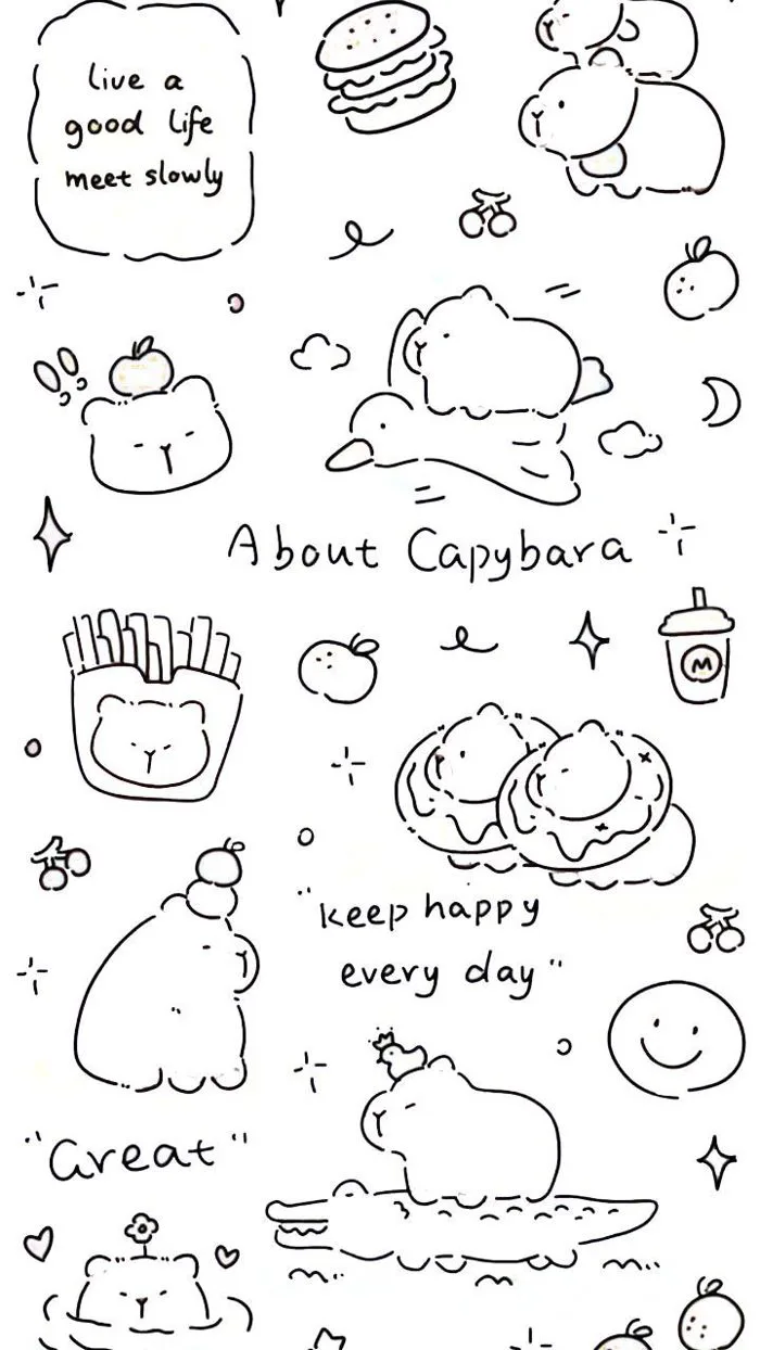 78 Minimalist Tattoos That Will Inspire You To Get Inked | Tô màu capybara  cute, Vẽ capybara đơn giản, Hình vẽ