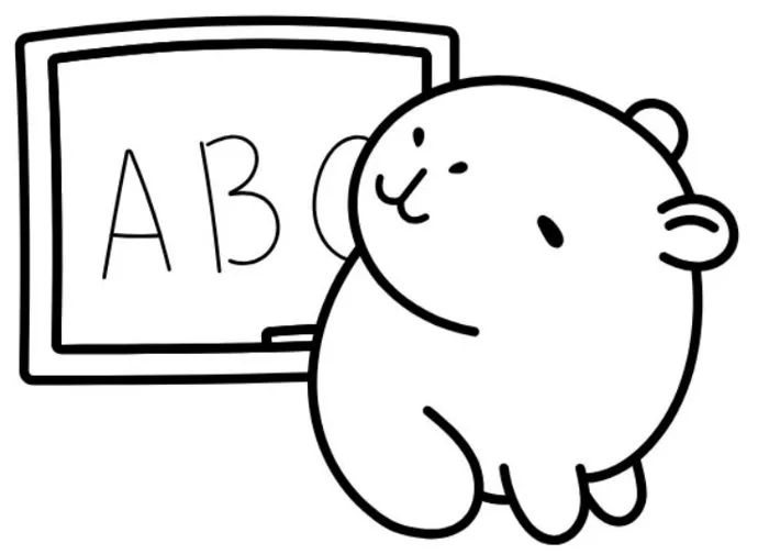 TOP 20 Tranh tô màu Capybara đẹp