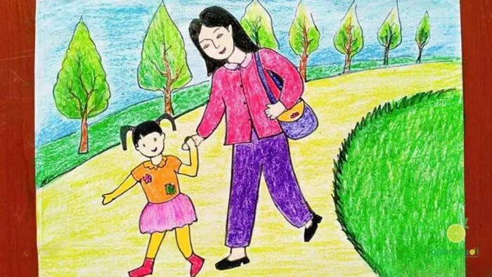 25+ cách vẽ tranh 20/10 đơn giản đẹp tặng mẹ, bà, cô giáo