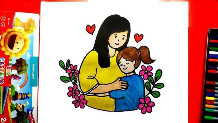 Vẽ tranh ngày 20/10 đơn giản mà đẹp - Cách vẽ tranh ngày phụ nữ việt nam 20/ 10 đẹp nhất