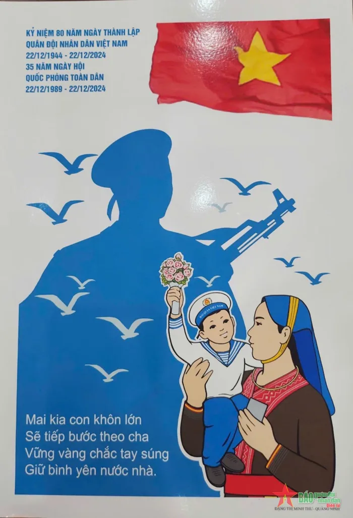1.394 tác phẩm tranh cổ động chào mừng kỷ niệm 80 năm Quân đội nhân dân