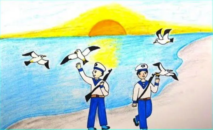 HỘI THI VẼ TRANH: CHỦ ĐỀ CHÚ BỘ ĐỘI CỦA EM CHÀO MỪNG 22/12.