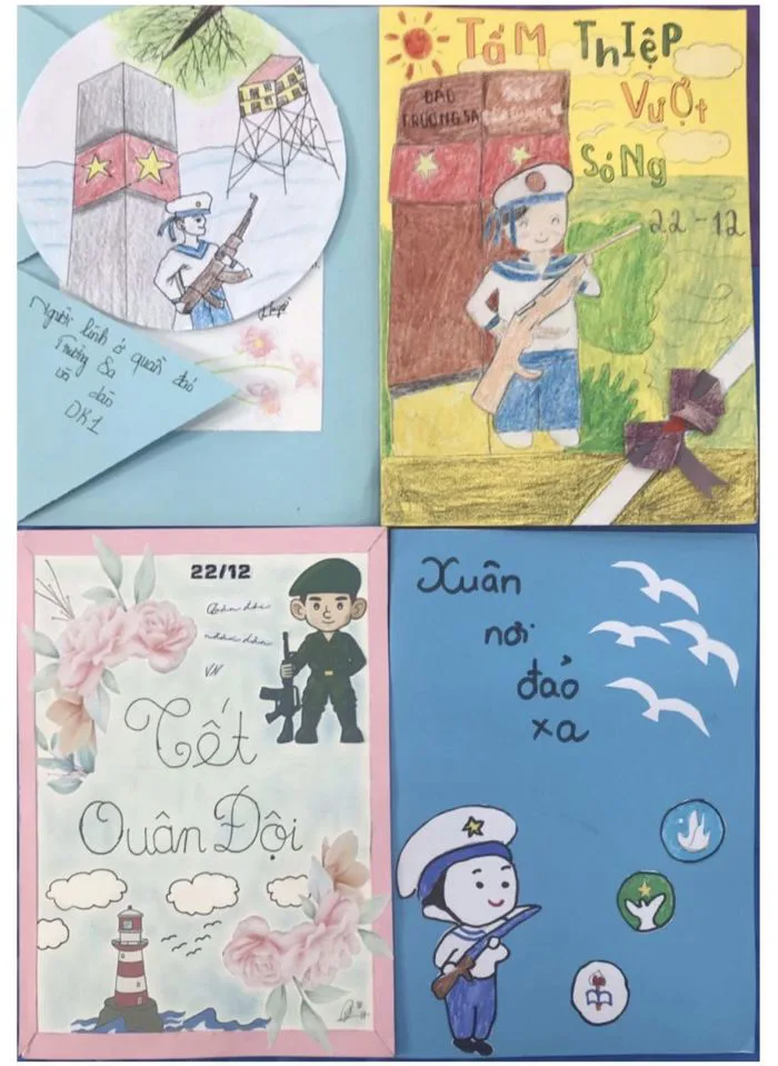 VẼ TRANH CHÀO MỪNG NGÀY THÀNH LẬP QUÂN ĐỘI NHÂN DÂN VIỆT NAM 22/12