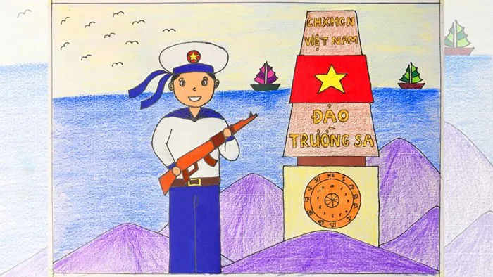 Vẽ tranh chào mừng ngày 22/12: ngày thành lập Quân đội nhân dân Việt Nam