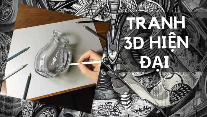 Phong cách vẽ tranh 3D hiện đại - Hướng dẫn vẽ tranh 3D