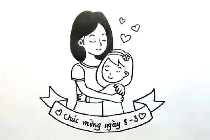 Vẽ tranh 8/3 đẹp và ý nghĩa dành tặng mẹ và cô giáo