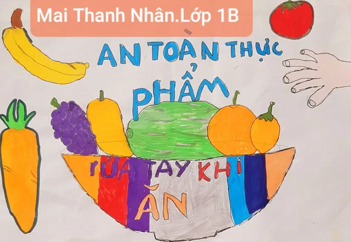 Tổng hợp tranh vẽ về vệ sinh an toàn thực phẩm ấn tượng Tổng hợp tranh vẽ về vệ sinh an toàn thực phẩm ấn tượng