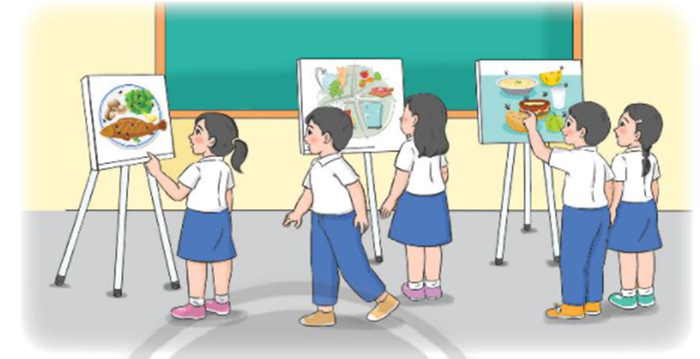 Triển lãm tranh hoặc ảnh về vệ sinh an toàn 1. Trao đổi với bạn về Triển lãm tranh hoặc ảnh về vệ sinh an toàn 1. Trao đổi với bạn về