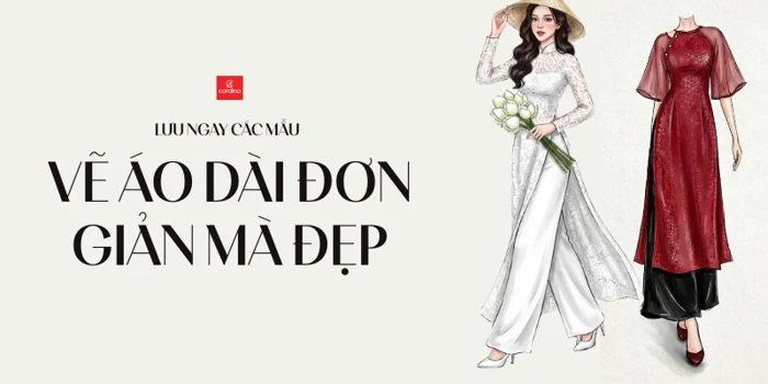 Hướng dẫn cách vẽ áo dài đơn giản mà đẹp cho học sinh lớp 6,7,