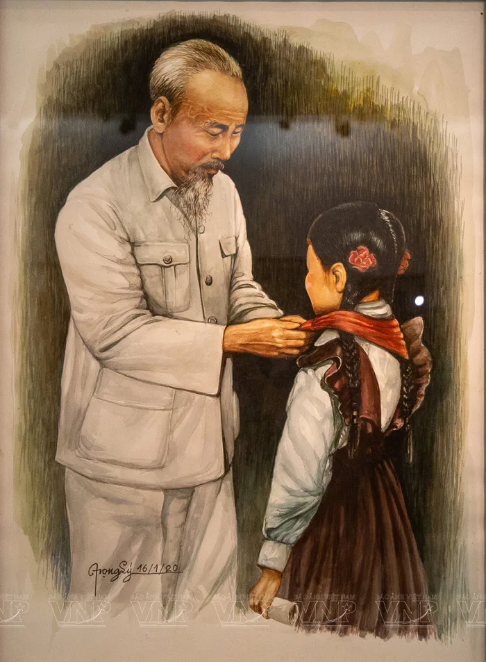 Bác Hồ qua nét vẽ của họa sĩ Đào Trọng Lý
