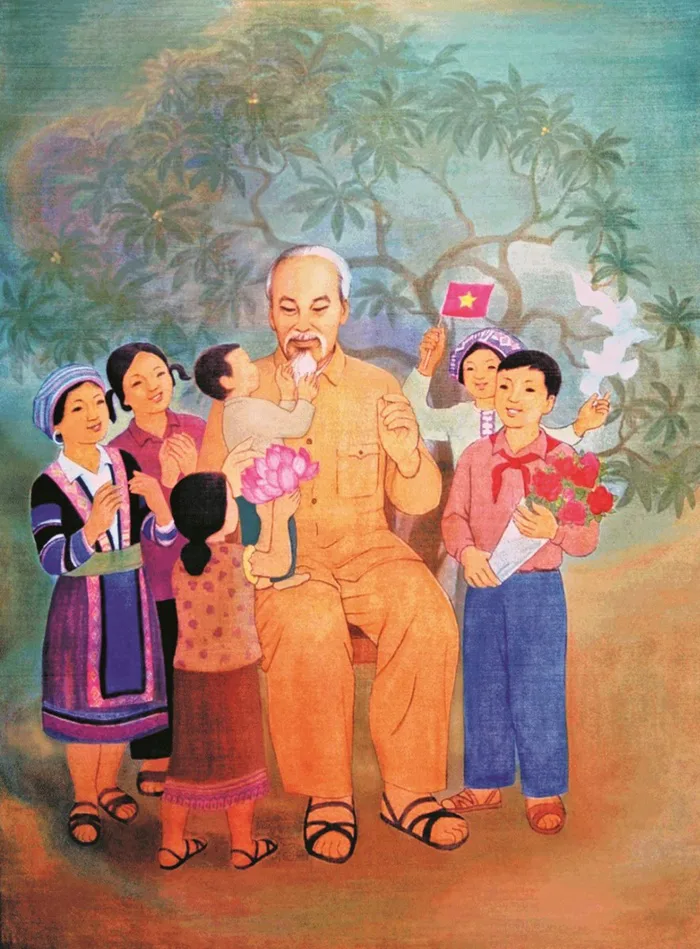 Vẽ Bác bằng niềm kính yêu vô hạn