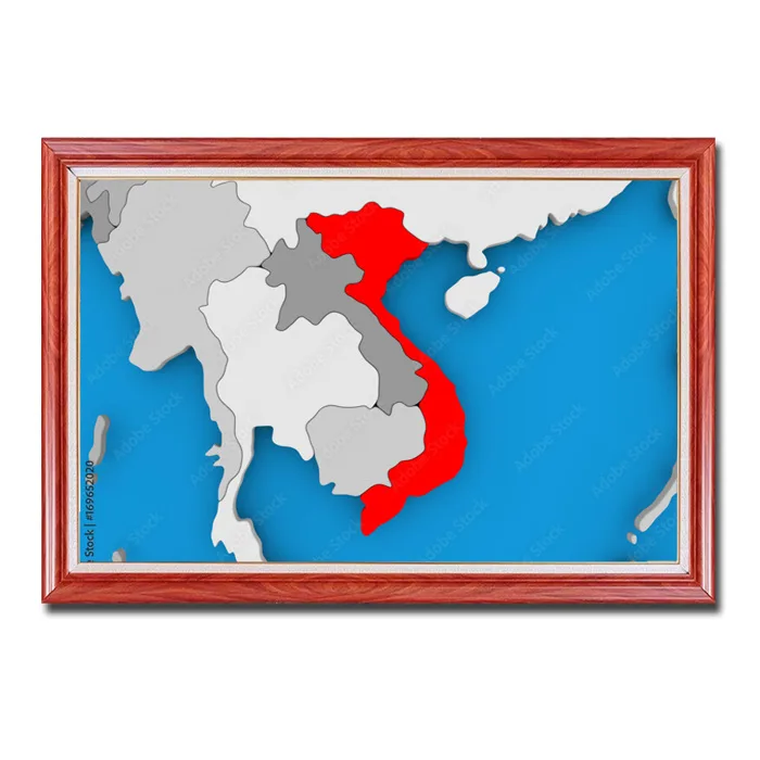 Mẫu tranh bản đồ Việt Nam đẹp Amia52020