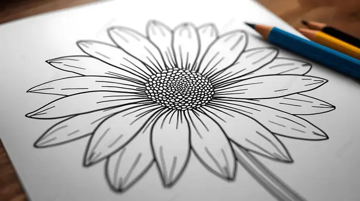 Hình nền Nền Tranh Vẽ Hoa Bằng Bút Chì Màu Trên Giấy, Hoa, Vẽ, Bút Chì  Background Vector để tải xuống miễn phí - Pngtree