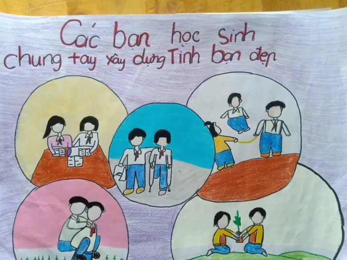 VẼ TRANH PHÒNG CHỐNG BẠO LỰC HỌC ĐƯỜNG