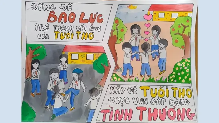 Vẽ Tranh Chống Bạo Lực Học Đường: Cùng Các Em Lan Tỏa Thông Điệp