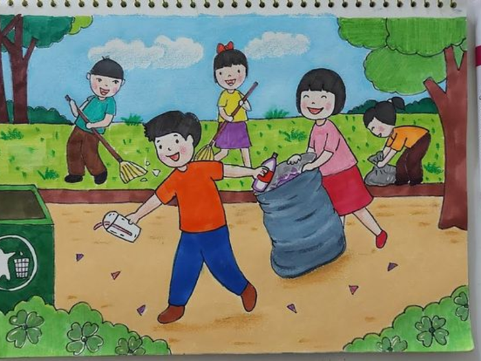 89+ Mẫu vẽ tranh bảo vệ môi trường đơn giản cho bé