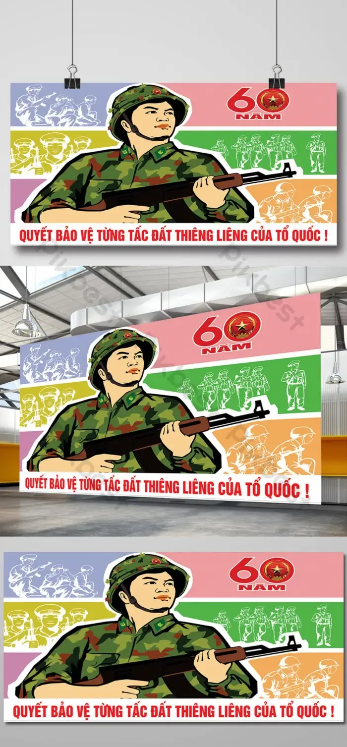 Tải miễn phí Poster Tranh Cổ động Bộ đội Bảo Vệ Từng Tấc đất Thiêng Liêng  Của Tổ Quốc | CDR chuyên nghiệp - Pikbest