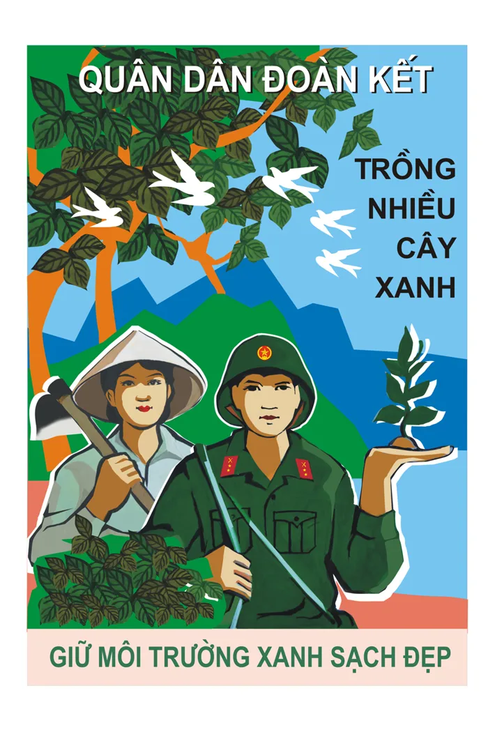 02 TÁC PHẨM ĐOẠT GIẢI KHUYẾN KHÍCH CUỘC THI “VẼ TRANH CỔ ĐỘNG VỀ BẢO VỆ MÔI  TRƯỜNG TRONG QUÂN ĐỘI NĂM 2016” -