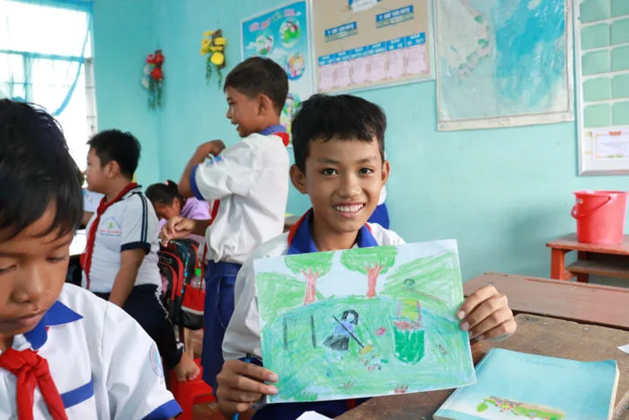Vẽ tranh bảo vệ môi trường - Hưởng ứng Ngày Trái Đất - Supercorp Vietnam