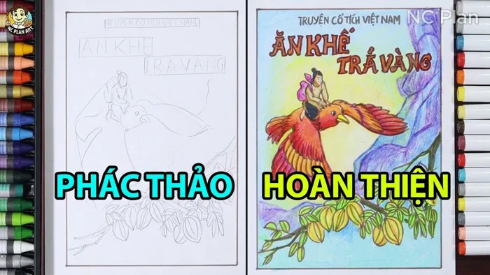 Hướng dẫn thiết kế Bìa tranh truyện_ Mĩ Thuật 8 / NC Plan