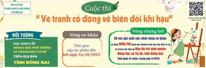 Đồng Nai phát động cuộc thi “Vẽ tranh cổ động về biến đổi khí hậu” năm Đồng Nai phát động cuộc thi “Vẽ tranh cổ động về biến đổi khí hậu” năm