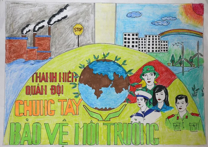 TRƯỜNG ĐẠI HỌC CHÍNH TRỊ TỔNG KẾT CUỘC THI VẼ TRANH CỔ ĐỘNG “QUÂN ĐỘI VỚI NHIỆM VỤ BẢO VỆ MÔI TRƯỜNG, GIẢM THIỂU BIẾN ĐỔI KHÍ HẬU” - TRƯỜNG ĐẠI HỌC CHÍNH TRỊ TỔNG KẾT CUỘC THI VẼ TRANH CỔ ĐỘNG “QUÂN ĐỘI VỚI NHIỆM VỤ BẢO VỆ MÔI TRƯỜNG, GIẢM THIỂU BIẾN ĐỔI KHÍ HẬU” -