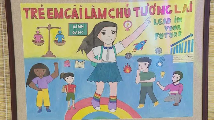 Thông điệp về bình đẳng giới thông qua nét vẽ trẻ thơ
