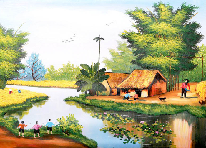 TOP 10 mẫu Giới thiệu bức tranh cảnh đẹp quê hương mà em vẽ (2025) SIÊU HAY  | Tập làm văn lớp 3