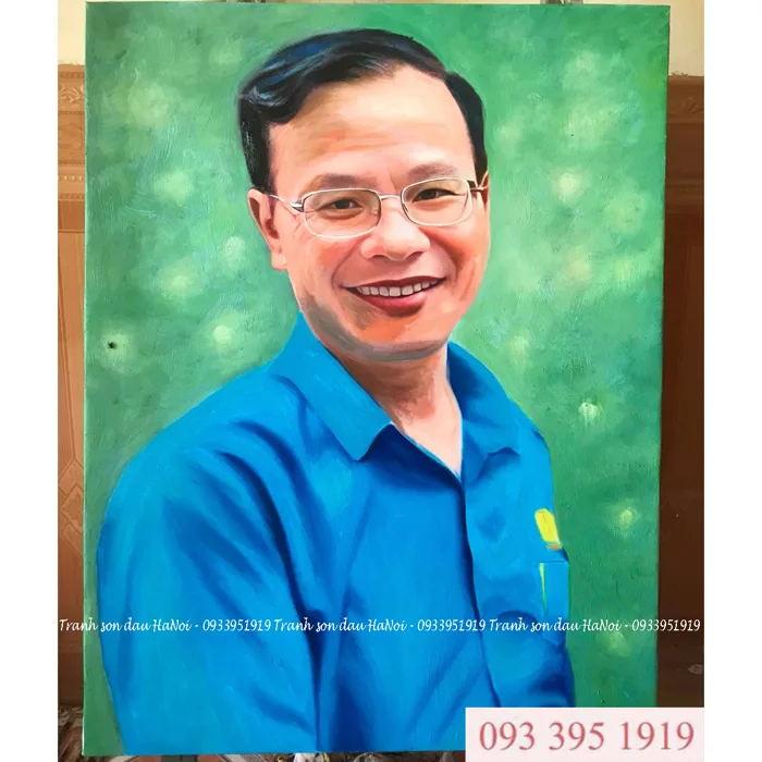 Tranh sơn dầu chân dung truyền thần vẽ tay nghệ thuật - Tranh Sơn Dầu Tranh sơn dầu chân dung truyền thần vẽ tay nghệ thuật - Tranh Sơn Dầu