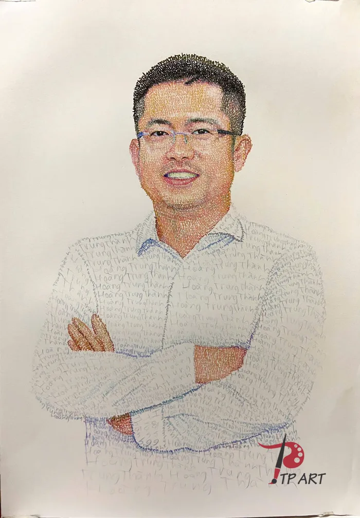 Vẽ chân dung bằng chữ nghệ thuật độc đáo và ý nghĩa Vẽ chân dung bằng chữ nghệ thuật độc đáo và ý nghĩa