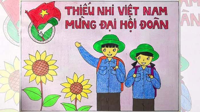 ve-tranh-chao-mung-dai-hoi-doan-1