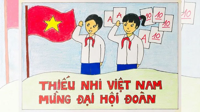Vẽ tranh Thiếu nhi Việt Nam mừng đại hội Đoàn | Vẽ tranh mừng đại hội Đoàn | Vẽ tranh đại hội Đoàn Vẽ tranh Thiếu nhi Việt Nam mừng đại hội Đoàn | Vẽ tranh mừng đại hội Đoàn | Vẽ tranh đại hội Đoàn