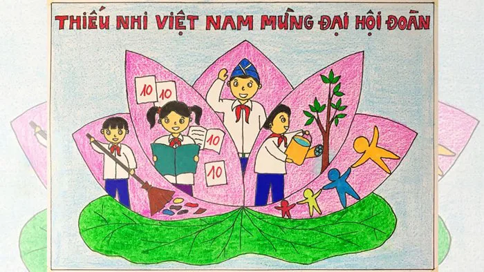 Vẽ tranh thiếu nhi Việt Nam mừng đại hội Đoàn | Vẽ thiếu nhi Việt Nam mừng đại hội Đoàn Vẽ tranh thiếu nhi Việt Nam mừng đại hội Đoàn | Vẽ thiếu nhi Việt Nam mừng đại hội Đoàn