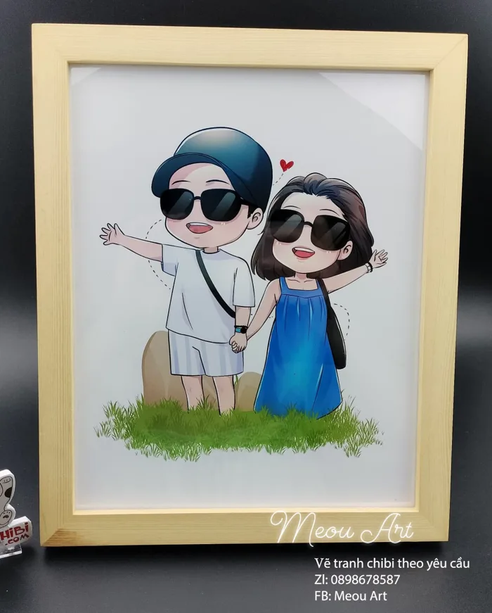 Vẽ chibi theo yêu cầu theo ảnh GIÁ RẺ chỉ từ ₫100,000