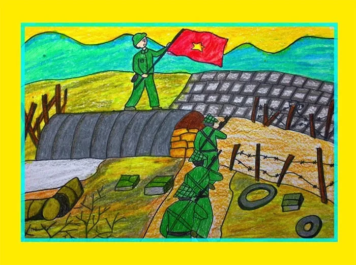 Tranh vẽ Chiến thắng Điện Biên Phủ - Download.vn Tranh vẽ Chiến thắng Điện Biên Phủ - Download.vn