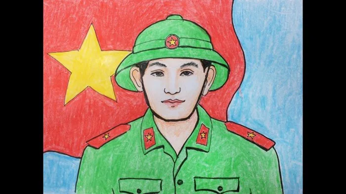 100+ Bức tranh vẽ chú bộ đội đơn giản và đẹp nhất 2026