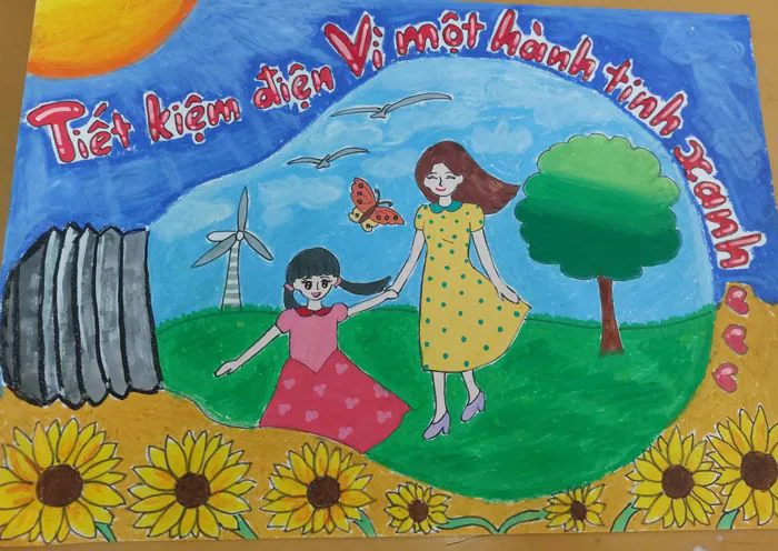 THAM GIA CUỘC THI VẼ TRANH TIẾT KIỆM NĂNG LƯỢNG