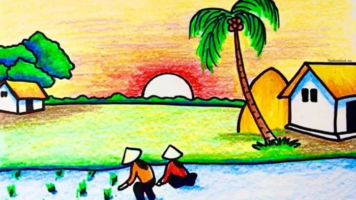 10 Vẽ Tranh Đề Tài Tự Do Ideas | tranh, tranh phong cảnh, bức tranh phong  cảnh