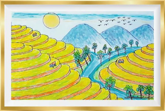 Hướng dẫn cách vẽ tranh đề tài tự do lớp 8, 9 đơn giản.