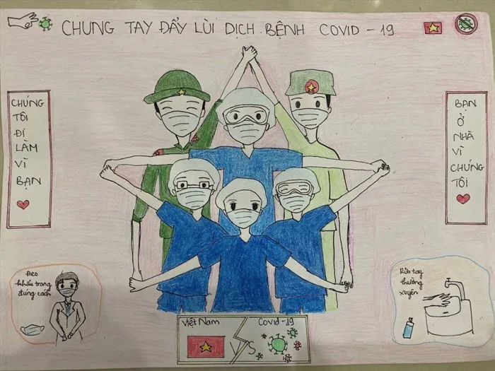 Cô và trò chia sẻ yêu thương, quyết tâm chiến thắng đại dịch COVID-19 Cô và trò chia sẻ yêu thương, quyết tâm chiến thắng đại dịch COVID-19
