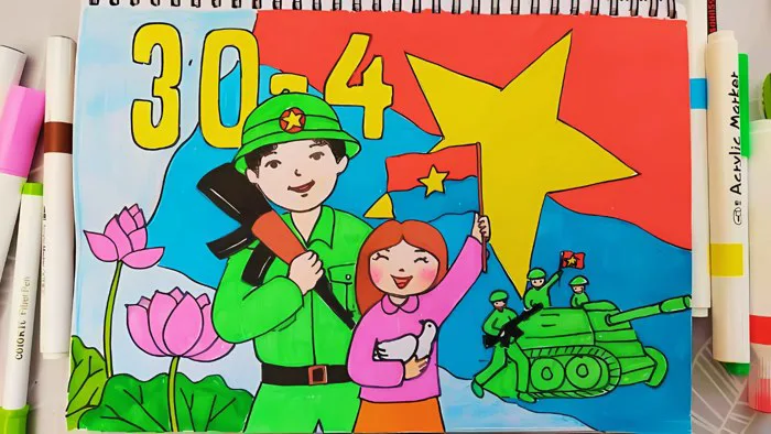Cách vẽ tranh đề tài em yêu Tổ quốc Việt Nam, gợi ý 50+ bức tranh đẹp Cách vẽ tranh đề tài em yêu Tổ quốc Việt Nam, gợi ý 50+ bức tranh đẹp
