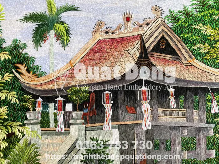 Tranh Thêu Tay Chùa Một Cột - Tinh Hoa Nghệ Thuật Việt Nam