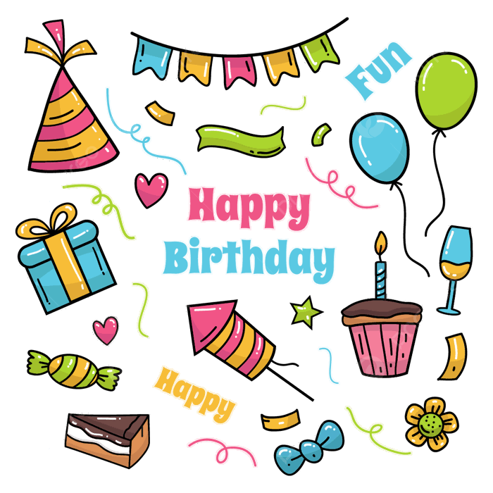 Hình ảnh Bộ Thiết Kế Doodle Chúc Mừng Sinh Nhật Vẽ Tay PNG , Vẽ Chúc Mừng  Sinh Nhật, Vẽ Sinh Nhật, Bản Vẽ Biển Báo PNG và Vector với nền trong