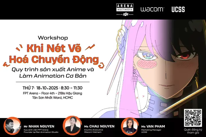 Workshop: Khi nét vẽ hoá chuyển động – Khám phá quy trình sản xuất Anime và  làm Animation cơ bản