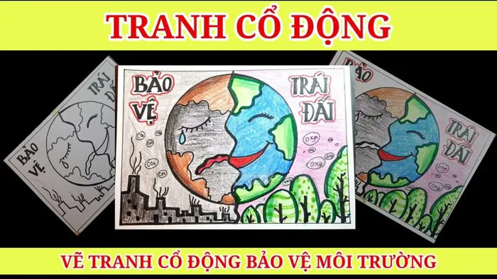 TRANH CỔ ĐỘNG | VẼ TRANH CỔ ĐỘNG BẢO VỆ MÔI TRƯỜNG | VẼ TRANH VÌ MÔI TRƯỜNG TƯƠNG LAI | KC art TRANH CỔ ĐỘNG | VẼ TRANH CỔ ĐỘNG BẢO VỆ MÔI TRƯỜNG | VẼ TRANH VÌ MÔI TRƯỜNG TƯƠNG LAI | KC art