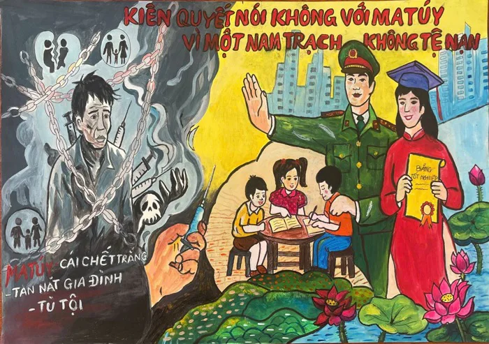 Quảng Trị trao giải học sinh vẽ tranh cổ động phòng chống ma tuý Quảng Trị trao giải học sinh vẽ tranh cổ động phòng chống ma tuý