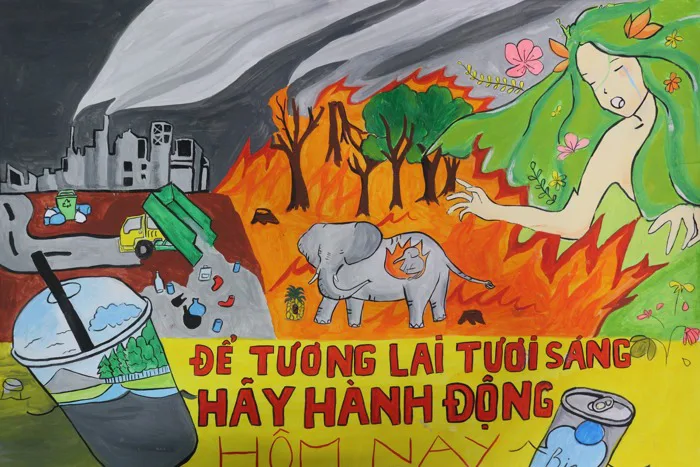 TRIỂN LÃM NHỮNG BỨC VẼ BIẾT NÓI – Vẽ tranh Cổ động Hành động vì môi trường | TRƯỜNG ĐẠI HỌC MỞ TP HCM TRIỂN LÃM NHỮNG BỨC VẼ BIẾT NÓI – Vẽ tranh Cổ động Hành động vì môi trường | TRƯỜNG ĐẠI HỌC MỞ TP HCM