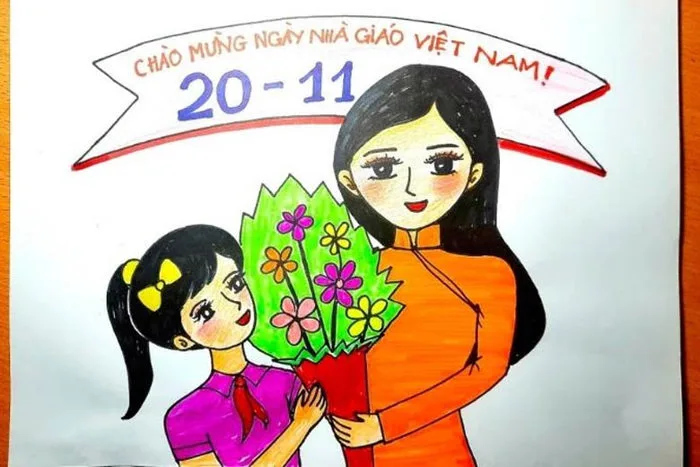 Ý tưởng và cách vẽ tranh 20/11 đẹp mà lại còn ý nghĩa nhất