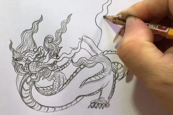 Hướng dẫn cách vẽ con rồng phong cách nghệ thuật và chibi Hướng dẫn cách vẽ con rồng phong cách nghệ thuật và chibi