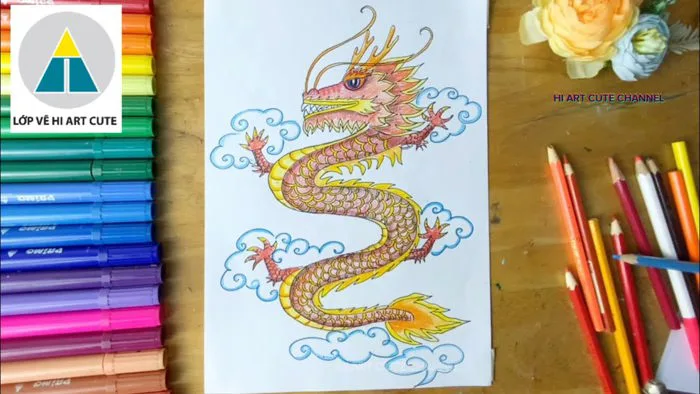 Vẽ con rồng với các bước đơn giản | vẽ con rồng cho năm mới 2024 | How to draw a dragon Vẽ con rồng với các bước đơn giản | vẽ con rồng cho năm mới 2024 | How to draw a dragon